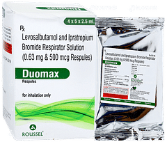 Duomax 2.5ml Pack Of 5 Respules Duomax 2.5ml Pack Of 5 Respules