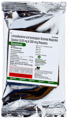 Duomax 2.5ml Pack Of 5 Respules