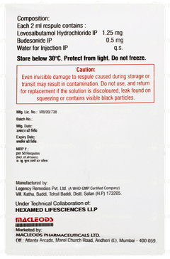 Bunase L 0.5 2ml Pack Of 5 Respules Bunase L 0.5 2ml Pack Of 5 Respules