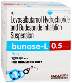 Bunase L 0.5 2ml Pack Of 5 Respules Bunase L 0.5 2ml Pack Of 5 Respules