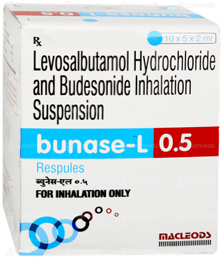 Bunase L 0.5 2ml Pack Of 5 Respules