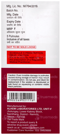 Glycoquic 25mcg 2ml Pack Of 5 Pulmules Glycoquic 25mcg 2ml Pack Of 5 Pulmules