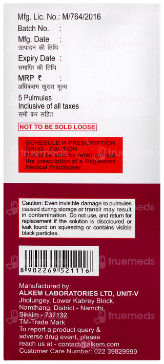 Glycoquic 25mcg 2ml Pack Of 5 Pulmules