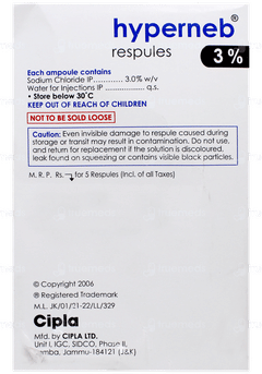 Hyperneb 3% Respules 4Ml