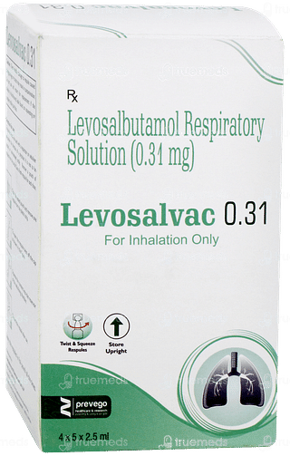 Levosalvac 0.31 2.5ml Pack Of 5 Respules