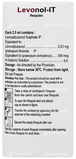 Levonol It 2.5ml Pack Of 5 Respules