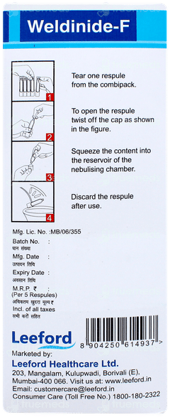 Weldinide F 2ml Pack Of 5 Respules