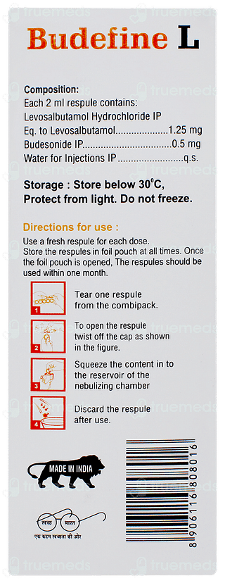 Budefine L 2ml Pack Of 5 Respules