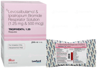 Tropivent L 1.25 2.5ml Pack Of 5 Respules