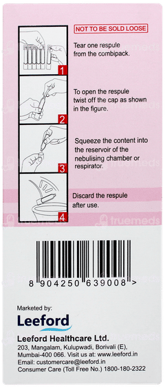 Tropivent L 1.25 2.5ml Pack Of 5 Respules Tropivent L 1.25 2.5ml Pack Of 5 Respules