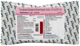 Tropivent L 1.25 2.5ml Pack Of 5 Respules