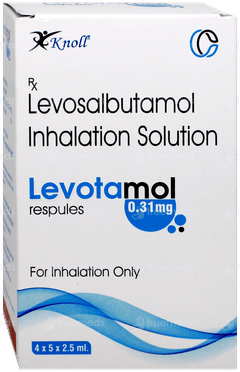Levotamol 0.31Mg 2.5Ml Pack Of 5 Respules