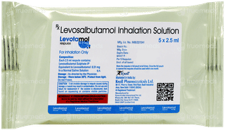 Levotamol 0.31Mg 2.5Ml Pack Of 5 Respules