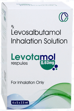 Levotamol 0.63mg 2.5ml Pack Of 5 Respules Levotamol 0.63mg 2.5ml Pack Of 5 Respules