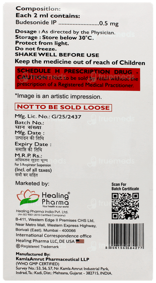 Budeheal 0.5mg 2ml Pack Of 5 Suspension