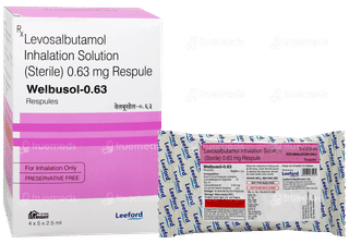 Welbusol 0.63mg 2.5ml Pack Of 5 Respules