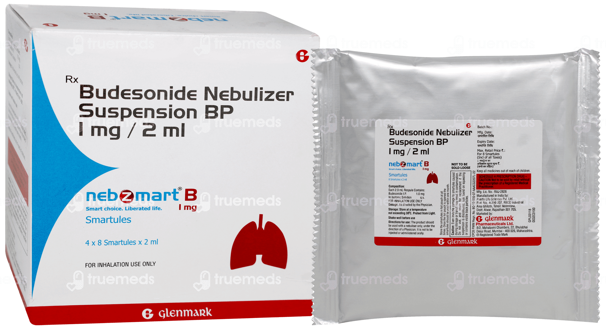 Nebzmart B 1mg 2ml Pack Of 8 Smartules - Uses, Side Effects, Dosage ...