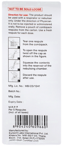 Glyco Neb 2ml Pack Of 5 Respules Glyco Neb 2ml Pack Of 5 Respules