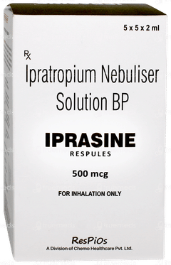 Iprasine 500mcg 2ml Pack Of 5 Respules