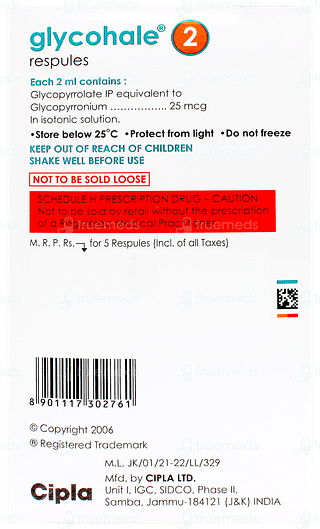 Glycohale 2 2ml Pack Of 5 Respules