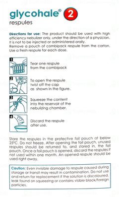 Glycohale 2 Respules 5*2ml Glycohale 2 Respules 5*2ml