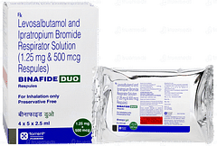 Binafide Duo 2.5ml Pack Of 5 Respules Binafide Duo 2.5ml Pack Of 5 Respules