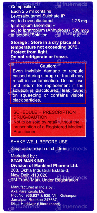 Ipralungs 2.5ml Pack Of 5 Respules