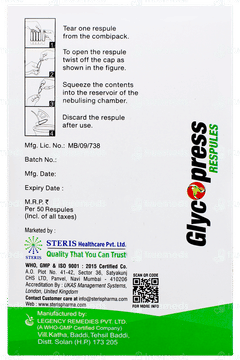 Glycopress 2ml Pack Of 5 Respules Glycopress 2ml Pack Of 5 Respules