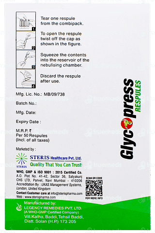 Glycopress 2ml Pack Of 5 Respules