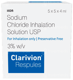 Clarivion 3% 4ml Pack Of 5 Respules