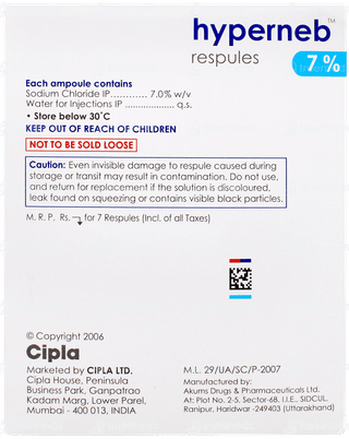 Hyperneb 7% Respules 4ml