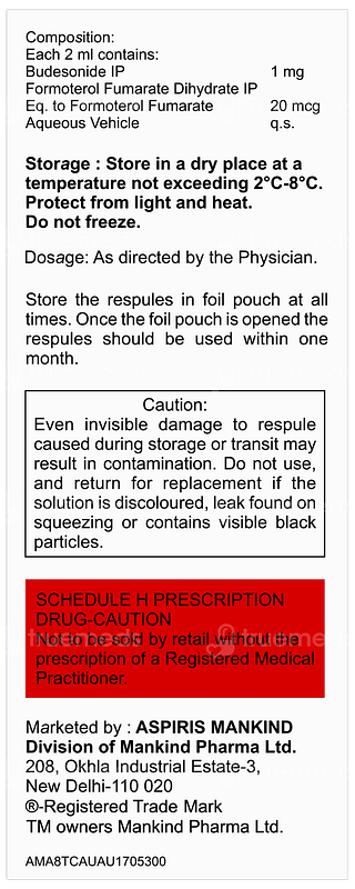 Combihale Fb 1mg 2ml Packet Of 5 Respules