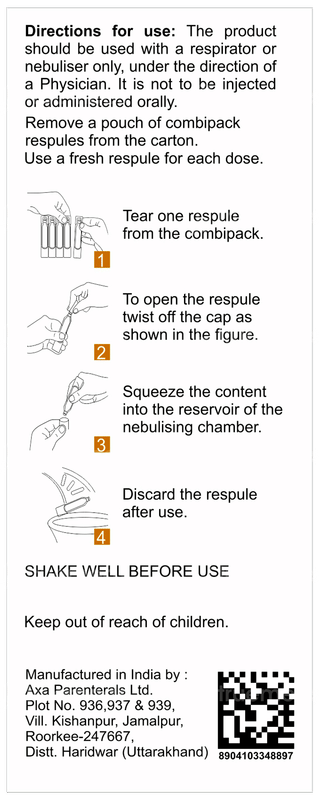 Combihale Fb 0.5mg 2ml Pack Of 5 Respules