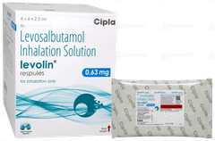 Levolin 0.63mg 2.5ml Pack Of 6 Respules