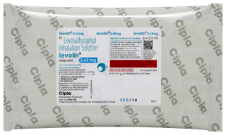 Levolin 0.63mg 2.5ml Pack Of 6 Respules
