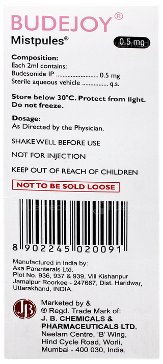 Budejoy 0.5mg 2ml Pack Of 5 Mistpules