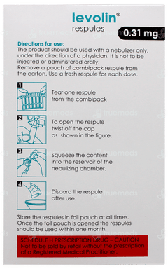 Levolin 0.31mg 2.5ml Pack Of 6 Respules