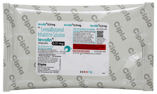 Levolin 0.31mg 2.5ml Pack Of 6 Respules