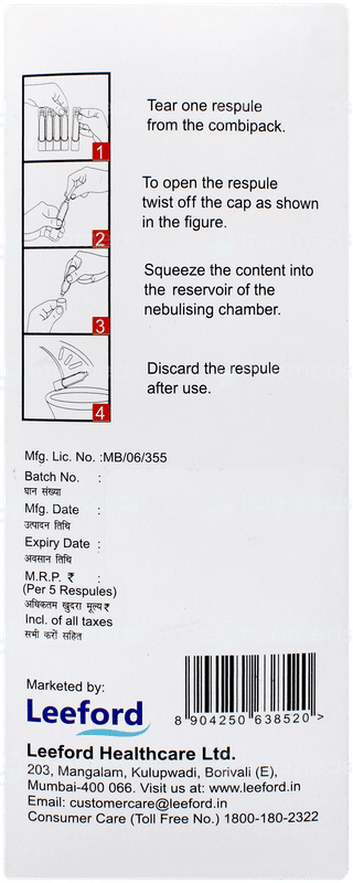 Weldinide 1 F 2ml Pack Of 5 Respules