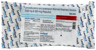 Tropivent L 0.63 2.5ml Pack Of 5 Respules