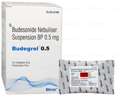 Budegrel 0.5 2Ml Pack Of 5 Respules Budegrel 0.5 2Ml Pack Of 5 Respules
