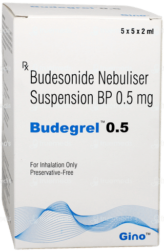 Budegrel 0.5 2Ml Pack Of 5 Respules