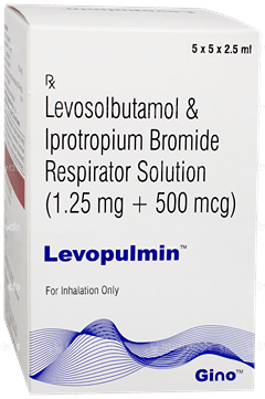 Levopulmin 2.5Ml Pack Of 5 Respules Levopulmin 2.5Ml Pack Of 5 Respules