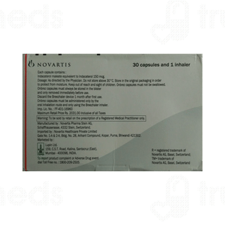 Onbrez Breezhaler 150 MCG Rotacap 30
