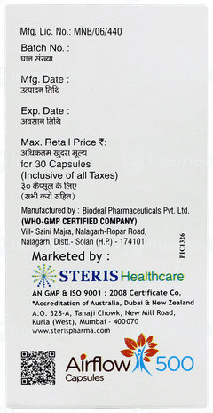 Airflow 500 Capsule 30 Airflow 500 Capsule 30