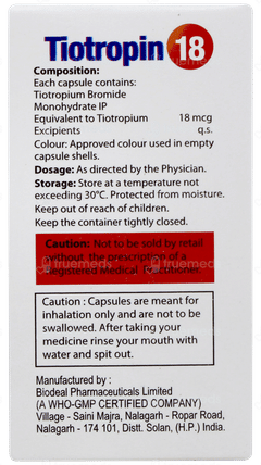 Tiotropin 18 Capsule 30 Tiotropin 18 Capsule 30