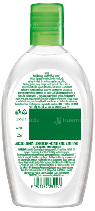 Dettol Original Germ Defence Instant Hand Sanitizer 52ml