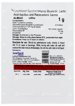 Alibac Orange Flavour Sachet 1gm
