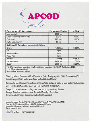 Apcod Sachet 5gm