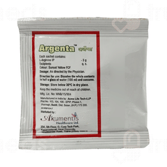 Argenta Lemon Orange Flavour Sugar Free Granules 8.5gm